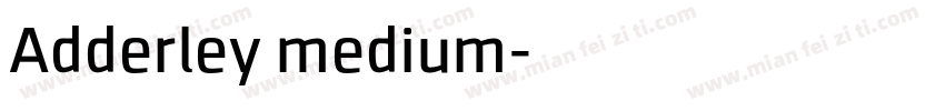 Adderley medium字体转换